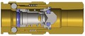 Dixon 3UF3-B 3/8" UNI-COUPLER, 3/8"NPTF, BRASS   Body Material: BRASS Body Size: 3/8"
